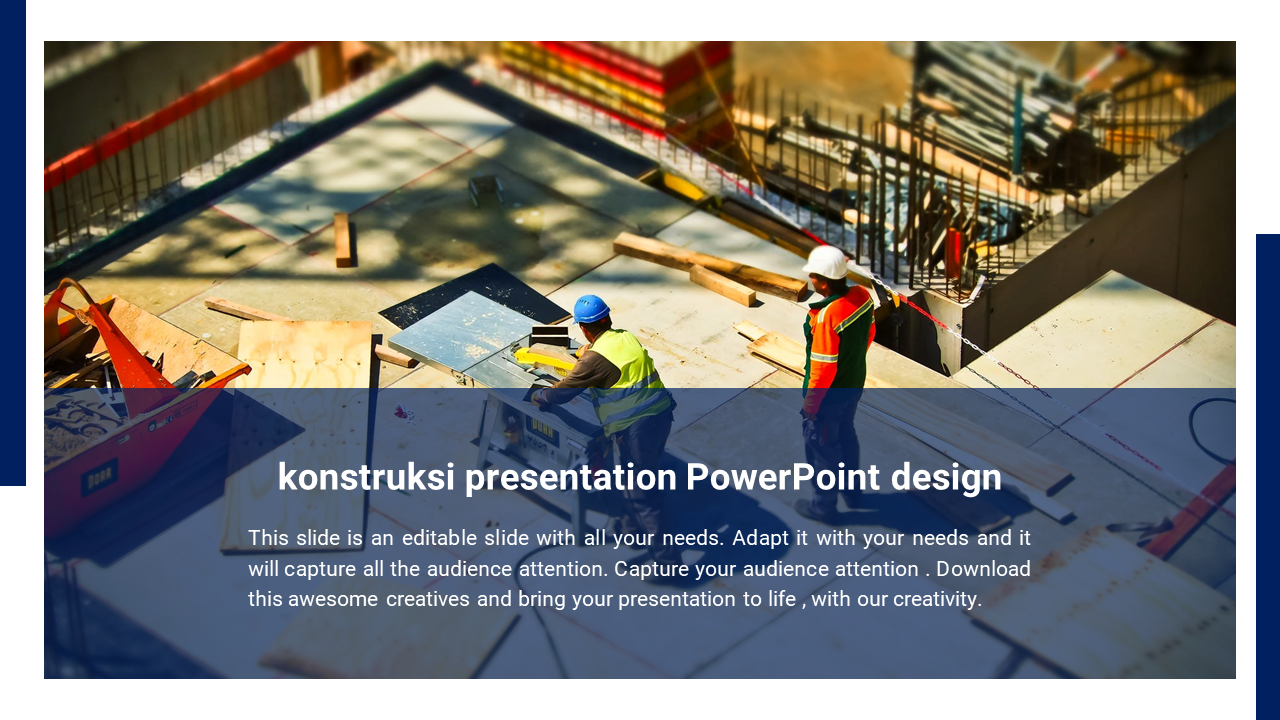 konstruksi presentation PowerPoint design